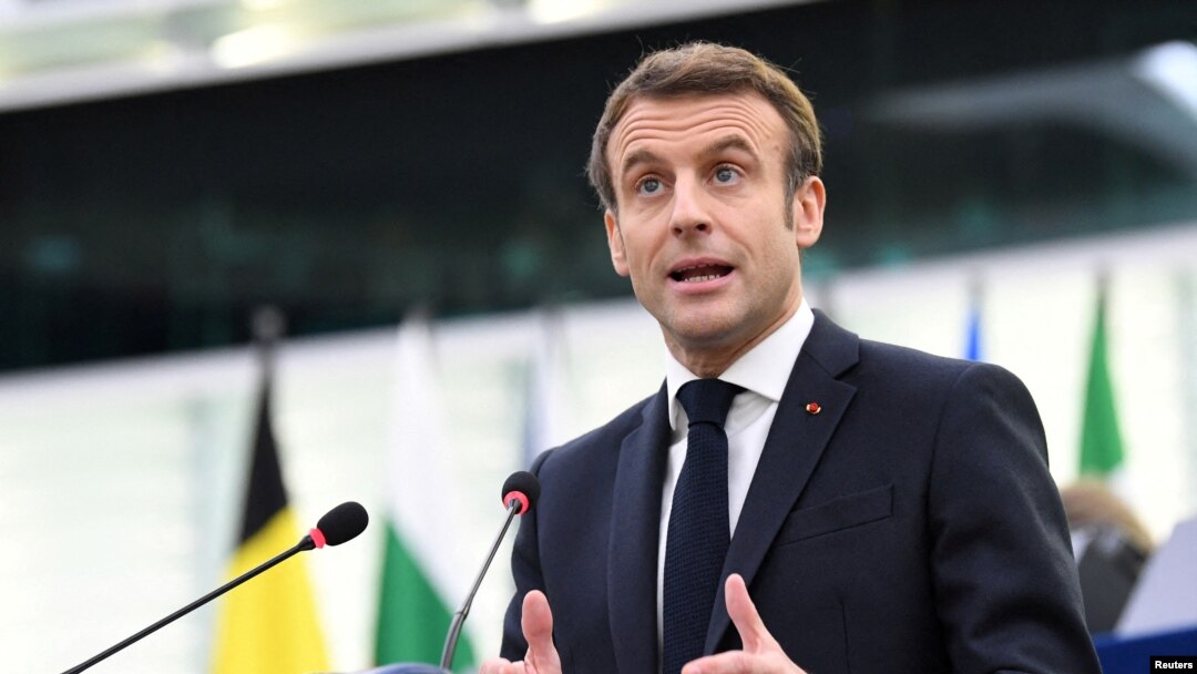 Perezida w'Ubufaransa, Emmanuel Macron mu nama y'abashingamateka ba Buraya i Strasbourg