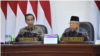 Presiden Joko Widodo dan Wakil Presiden Ma'ruf Amin memimpin sidang kabinet.