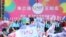 国民党政坛大老出席朱立伦竞选总部成立大会拉台造势 (照片来源：美国之音李逸华拍摄)