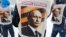 Participants wear vests depicting Russian President Vladimir Putin during a support rally in Stavropol on March 29, 2014. 