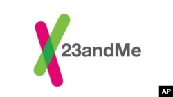 This image provided by 23andMe shows the company's logo. The U.S. Food and Drug Administration is ordering genetic test maker 23andMe to halt sales of its personalized DNA test kits.