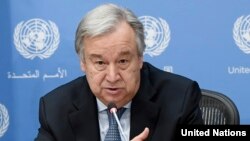 Le secrétaire général de l'ONU, Antonio Guterres, 20 juin 2017.