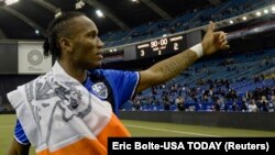 Didier Drogba à Montréal le 22 novembre 2016.