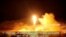An image taken from a video distributed by Yemen's pro-Houthi Al Masirah television station on Nov. 5, 2017, shows what it claims was the launch by Houthi forces of a ballistic missile aimed at Riyadh's King Khaled Airport on Saturday.