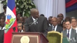 Diszkou Prezidan Ayiti a Jovenel Moise nan Okasyon Antèman Ansyen Chèf Deta René Préval