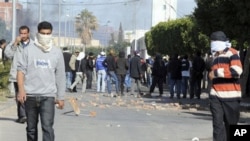 Highly educated but unemployed young people have been in the forefront of recent protests in Tunisia, like this one in Sidi Bouzid, 10 Jan 2011