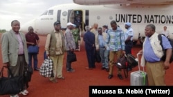 Le panel sous la conduite de l'UA en Centrafrique, le 1er avril 2018. (Twitter/Moussa B. Nebié)