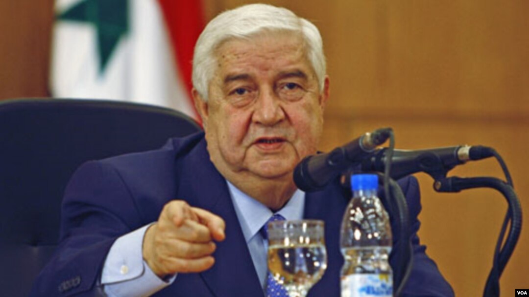 Menlu Suriah Walid al-Moallem di Damaskus (foto: dok). Kemenlu Suriah menyatakan bahwa mereka tidak akan menggunakan senjata kimia terhadap rakyatnya sendiri. 