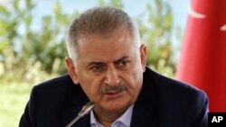 Le Premier ministre turc Binali Yildirim, 20 août 2016.