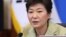 South Korean President Park Geun-hye speaks during a Cabinet Council meeting at the presidential Blue House in Seoul, South Korea, Tuesday, Dec. 10, 2013.