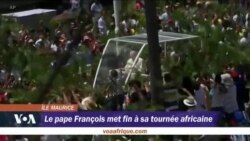 Le pape termine sa tournée africaine par l'île Maurice