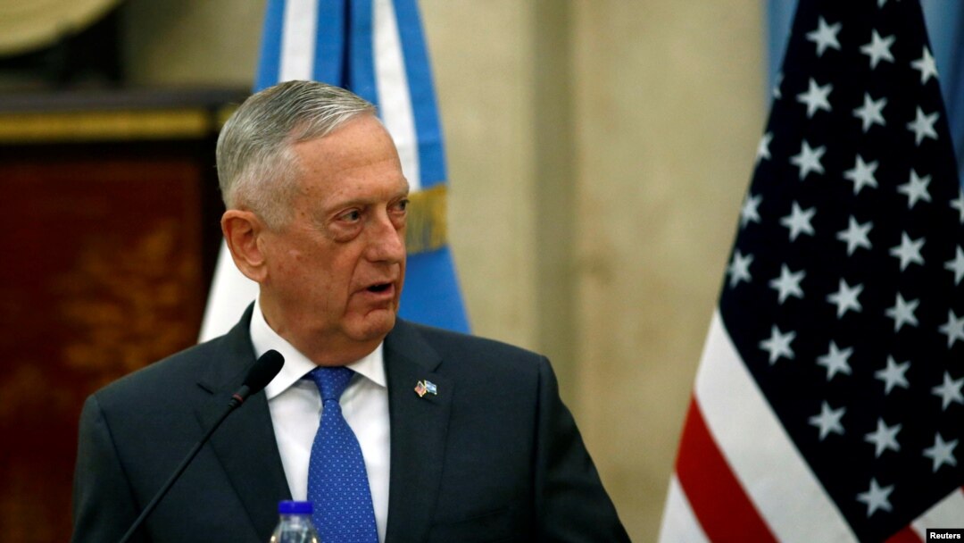 Bộ trưởng Quốc phòng Mỹ James Mattis.