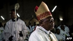 Episkopo ya lokumu ya Kinshasa, Mgr Frindolin Ambongo na misa ya Noel na Kinshasa, 24 décembre 204.