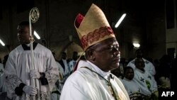 Episkopo ya lokumu ya Kinshasa, Mgr Frindolin Ambongo na misa ya Noel na Kinshasa, 24 décembre 204.