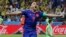 Radamel Falcao de Colombia celebra tras meter su segundo gol en el partido con Polonia el domingo 24 de junio de 2018, en Kazán, Rusia.
