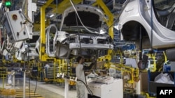 Une usine renault à Melloussa, dans le port de Tanger, le 12 mars 2018.