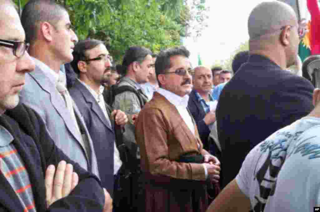 Kurdish demonstration in London against Iranian government, Friday July 22, 2011