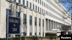 FILE - The State Department Building is pictured in Washington, Jan. 26, 2017.