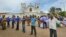 Sri Lankan soldiers secure the area around St. Anthony's Shrine, April 21, 2019, after a blast in Colombo, Sri Lanka. 