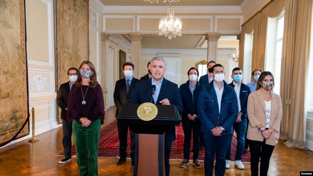 El presidente Iván Duque pide retirar la Reforma Tributaria, el domingo 2 de mayo. [Foto: Presidencia de Colombia]