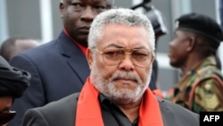 FILE - Former President Jerry Rawlings of Ghana in 2012.