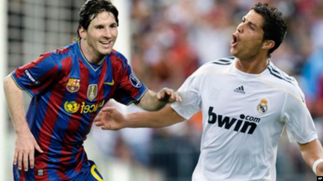 FIFA memasukan nama Cristiano Ronaldo (kanan) dan Lionel Messi dalam daftar 23 finalis pemain terbaik tahun ini (foto: dok). 