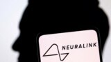 FILE PHOTO: Illustration shows Neuralink logo and Elon Musk silhouette