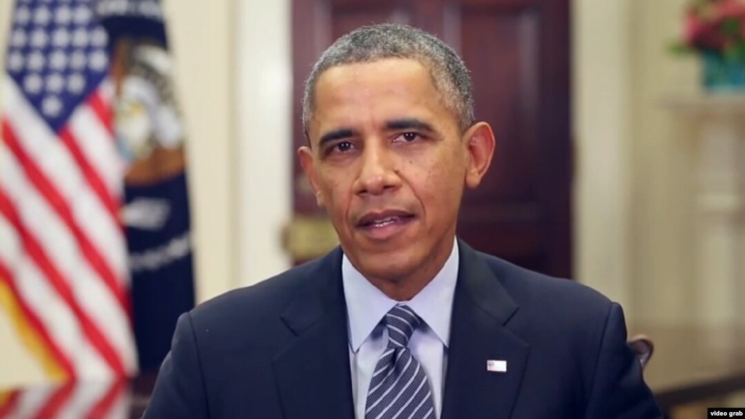 Presiden Obama saat menyampaikan pidato mingguan di Gedung Putih, 8 Februari 2014 (Foto: dok).