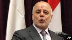 PM Irak Haider al-Abadi menyerukan penarikan mundur secepatnya pasukan Turki dari Irak utara (foto: dok).