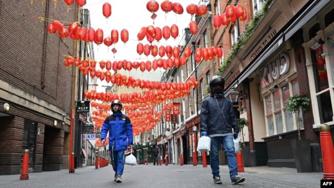 英国伦敦市中心的中国城 （2020年5月3日）