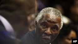 FILE - Former South African President Thabo Mbeki, Cape Town.