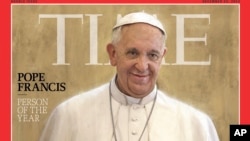 Majalah Time menetapkan Paus Fransiskus sebagai Tokoh Tahun ini dalam edisi yang dirilis hari Rabu (11/12). 