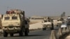 Una caravana de blindados estadounidenses trasladan tropas desde Siria a Irak el 21 de octubre de 2019. Reuters.