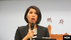 台湾总统府发言人马玮国（VOA 美国之音张永泰拍摄 ）