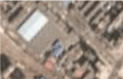 지난달 11일 촬영한 중국 단둥의 북한행 화물차 대상 세관 시설과 주변 위성사진. 세관 건물 주변에 화물차가 보이지 않는다. 사진 제공: Planet Labs.