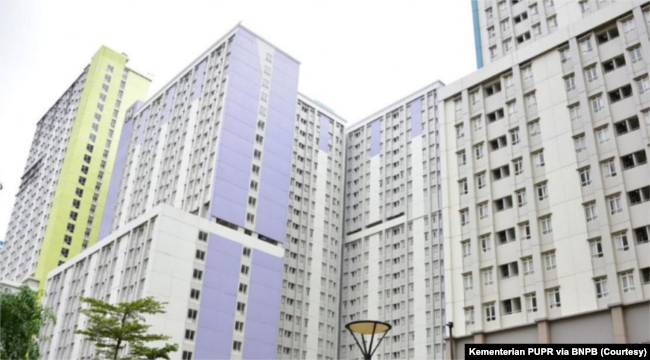 Wisma Atlet Kemayoran. (Foto: Courtesy/Kementerian PUPR via BNPB)