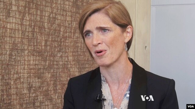 La embajadora de EE.UU. en la ONU, Samantha Power dijo que la prueba misilística de Irán, la semana pasada fue "una clara violación" de las sanciones de la ONU.