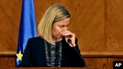 Federica Mogherini, Bruxelles, 22 mars 2016