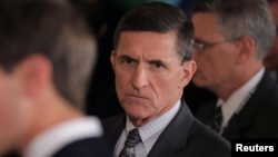 ທ່ານ Michael Flynn ອະດີດທີ່ປຶກສາຄວາມໝັ້ນຄົງ ທີ່ທຳນຽບຂາວ. 