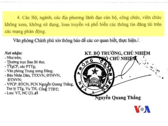 Thủ tướng VN ra lệnh nghiêm trị các blog chỉ trích đảng cộng sản