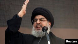 Sayyed Hassan Nasrallah, pemimpin kelompok militan Hizbullah Lebanon