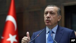FILE - Turkey's Prime Minister Recep Tayyip Erdogan.