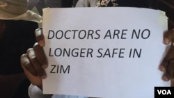 Zimbabwe doctors staging protest