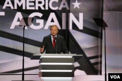 Harold Hamm, owns grassroots start-up Continental Resources, speaks to the Republican National Convention, in Cleveland, July 20, 2016.