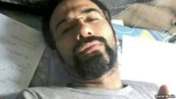 Iranian citizen-journalist Soheil Arabi, seen in an undated photo from prison in Iran