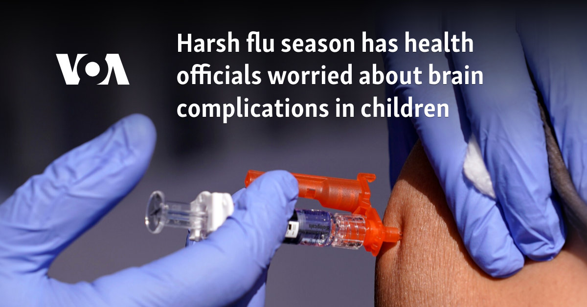 Harsh flu season has health officials worried about brain complications in children