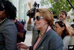 Nancy Pelosi, líder de la minoría demócrata en la Cámara de Representantes.