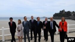 Funcionarios asistieron a una reunión de ministros de Relaciones Exteriores del G7 para preparar la Cumbre del grupo en Biarritz, que tendrá lugar del 25 al 27 de agosto de 2019.