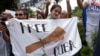 Протесты кубинской диаспоры в Калифорнии