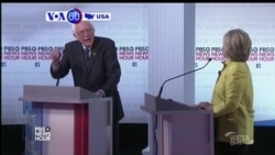 VOA60 America - Hillary Clinton and Bernie Sanders held another debate